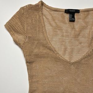Tan cut out bodysuit
